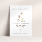 Wildflower Wedding Welcome Sign in White - Charlbury Collection, Elle Bee Design