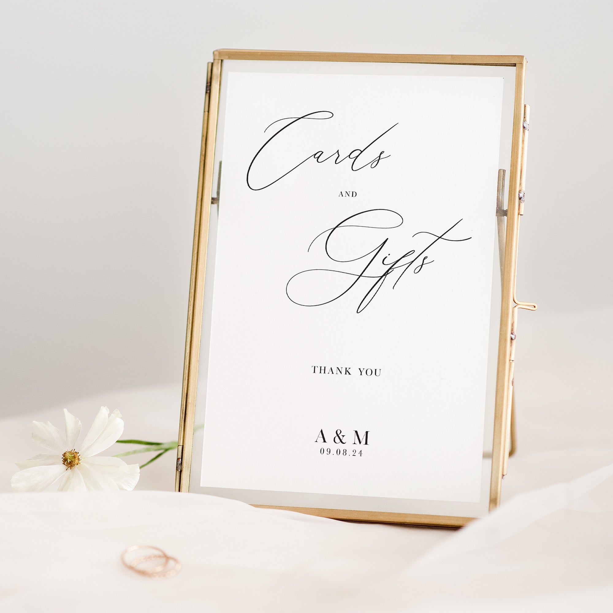 Cards and Gifts Sign for Wedding