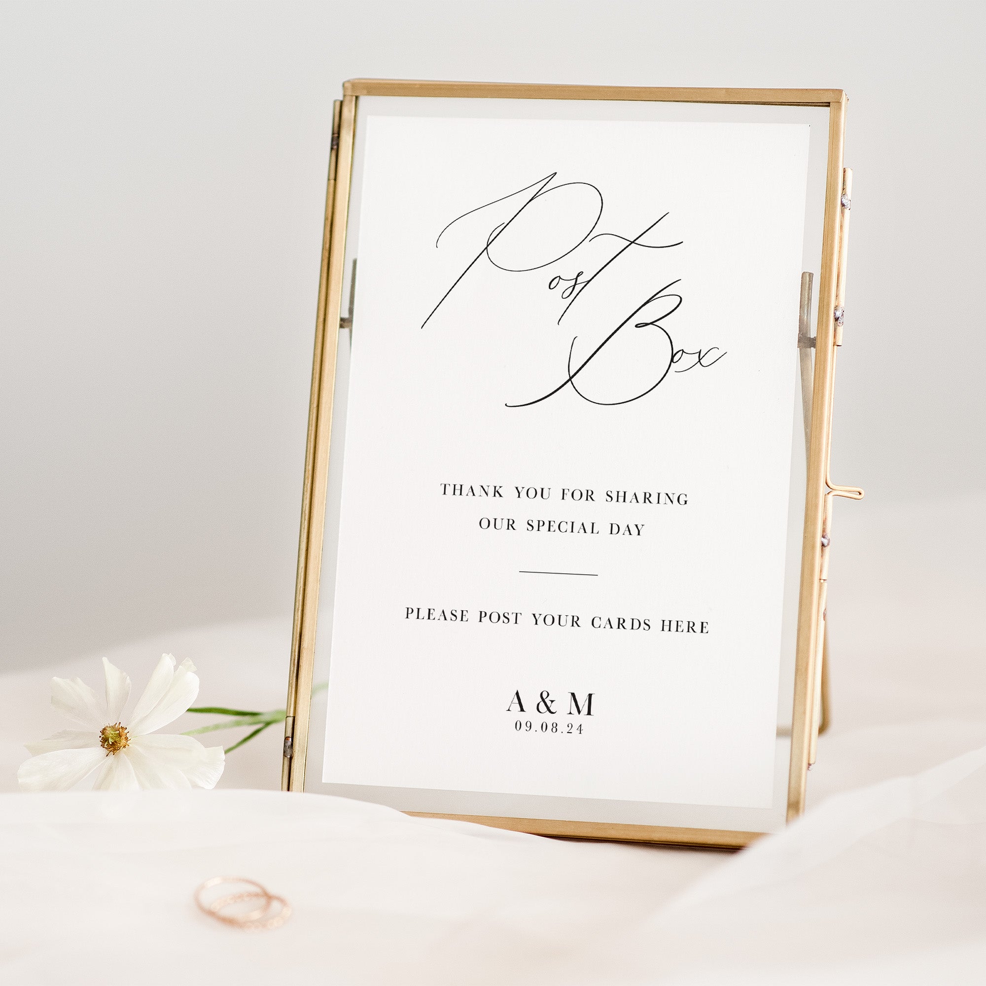 Wedding Post Box Sign for Reception