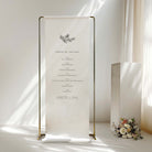 Winter Wedding Order of the Day Sign on Fabric - Angel Collection, Elle Bee Design