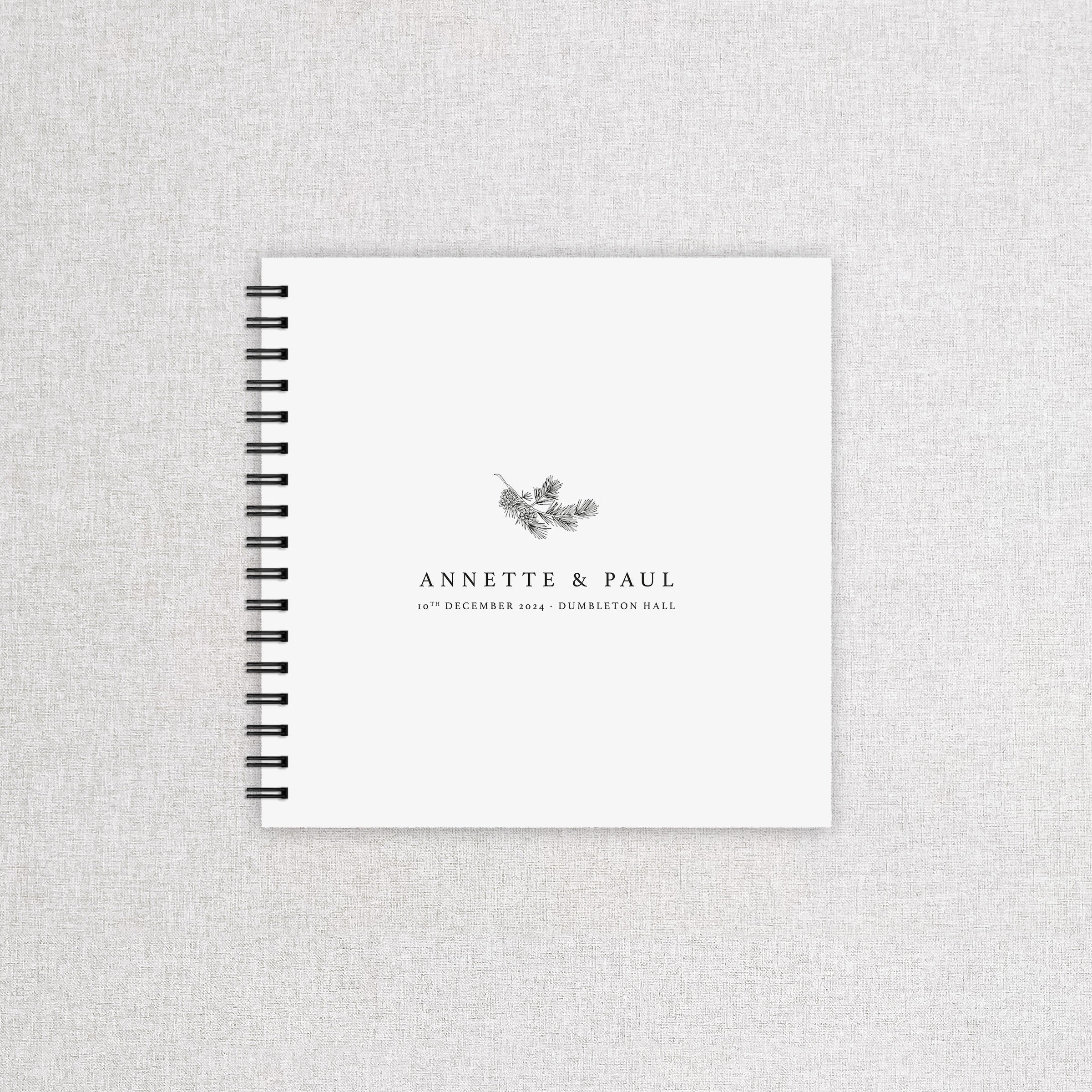 Winter Wedding Guest Book - Angel Collection, Elle Bee Design