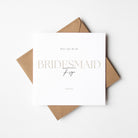 Stylish Personalised Bridesmaid Proposal Card
