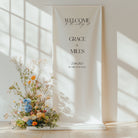 Cotton & Linen Welcome Sign for Wedding - Bond Street Collection, Elle Bee Design