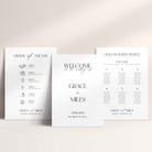 Modern Wedding Signage Package including Table Plan, Welcome Sign and Order of the Day Sign - Bond Street Collection, Elle Bee Design