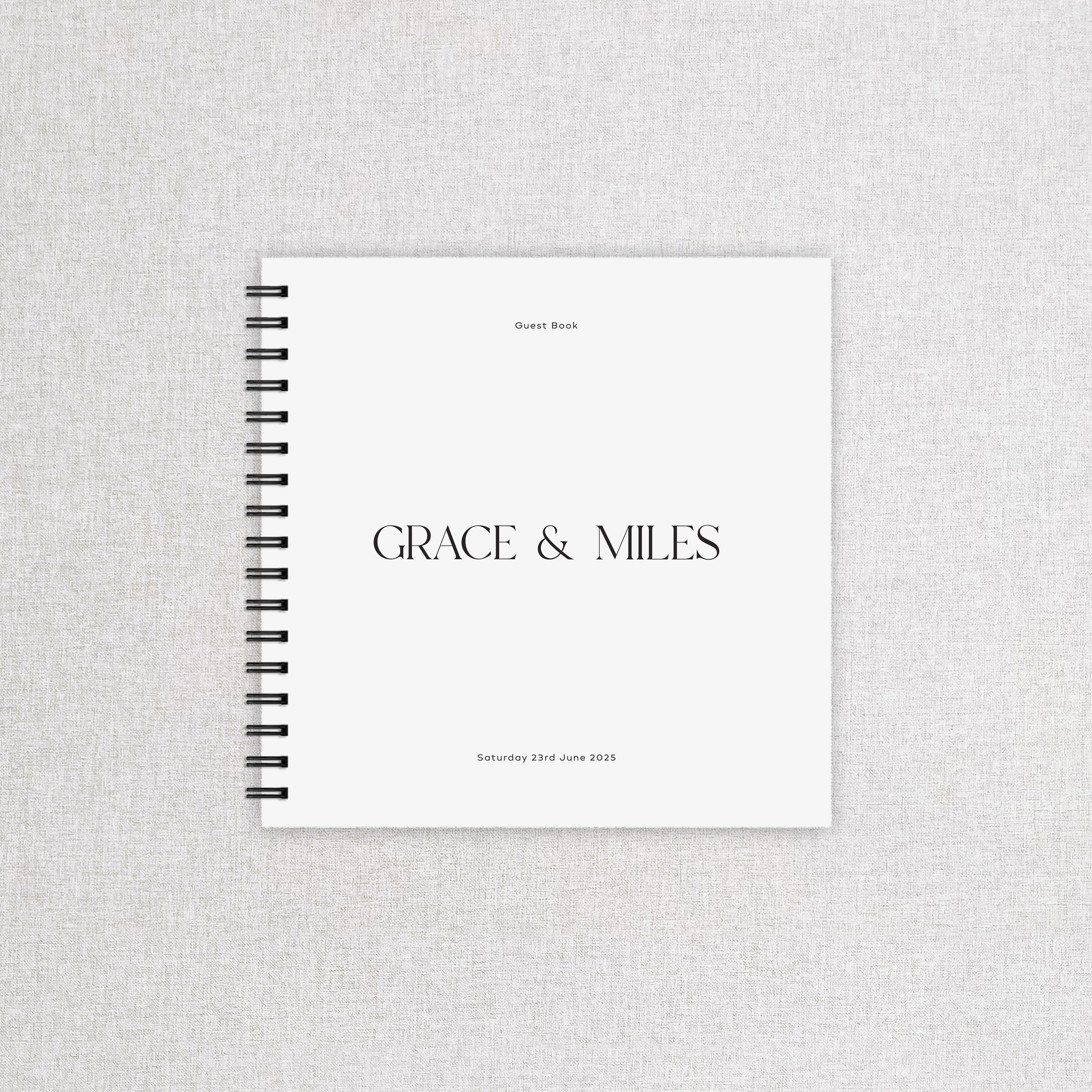 Modern Personalised Wedding Guest Book - Bond Street Collection, Elle Bee Design
