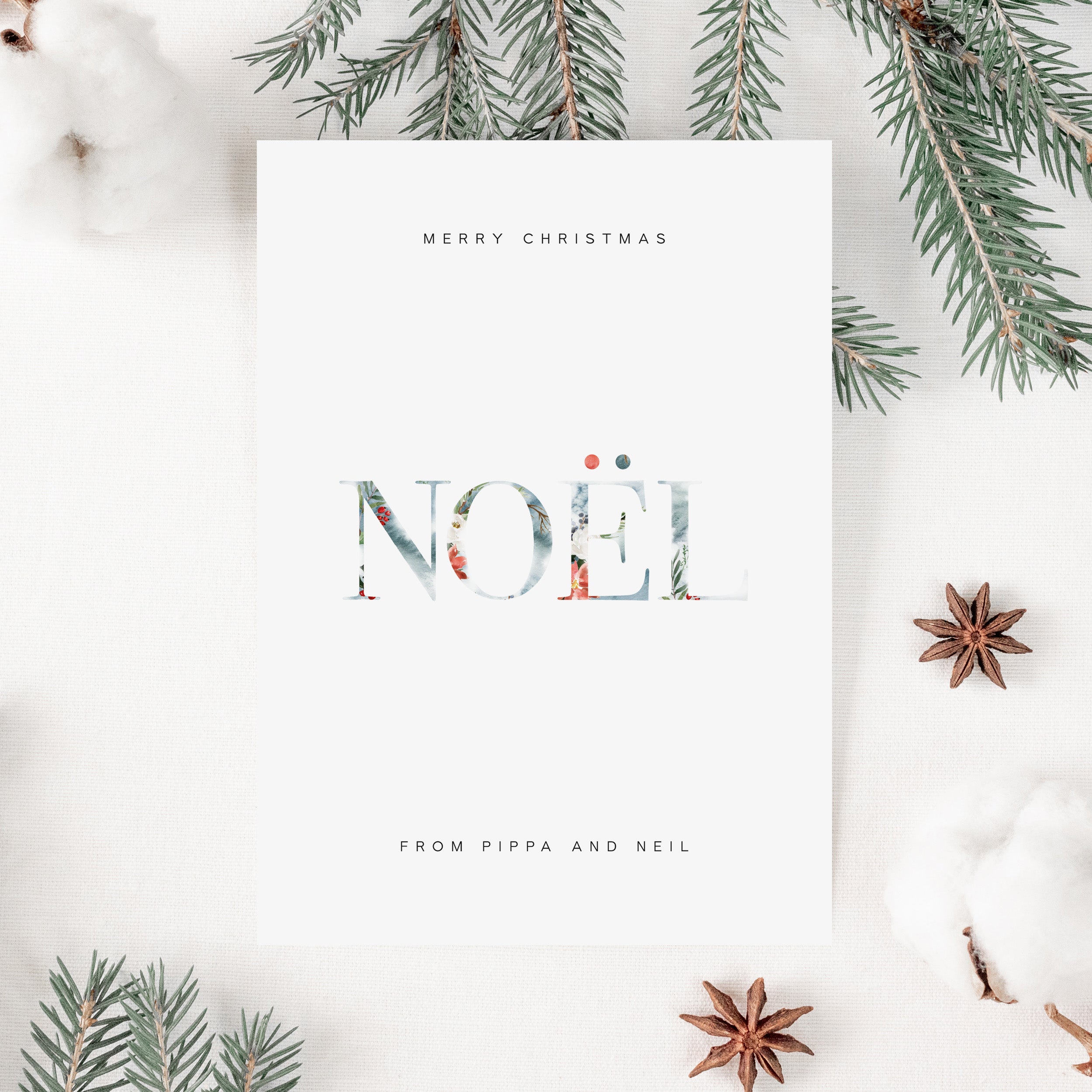 Personalised Christmas Card Pack - Elle Bee Design
