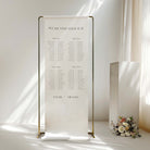 Cotton and Linen Modern Wedding Table Plan in Banquet Style - Camden Collection, Elle Bee Design