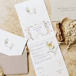 Wildflower Concertina Wedding Invitation - Charlbury Collection, Elle Bee Design
