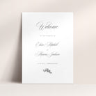 Traditional Floral Elegant Wedding Welcome Sign - Charlotte Collection