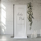 Modern Wedding Welcome Sign in Cotton and Linen - Chelsea Collection, Elle Bee Design