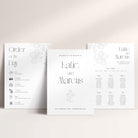 Botanical Wedding Signage Bundle including table plan, welcome sign and order of the day sign - Clapham collection, Elle Bee Design