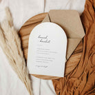Modern Arched Evening Wedding Invitation - Hannah Collection, Elle Bee Design