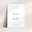 Modern and Simple Wedding Welcome Sign - Hannah Collection, Elle Bee Design