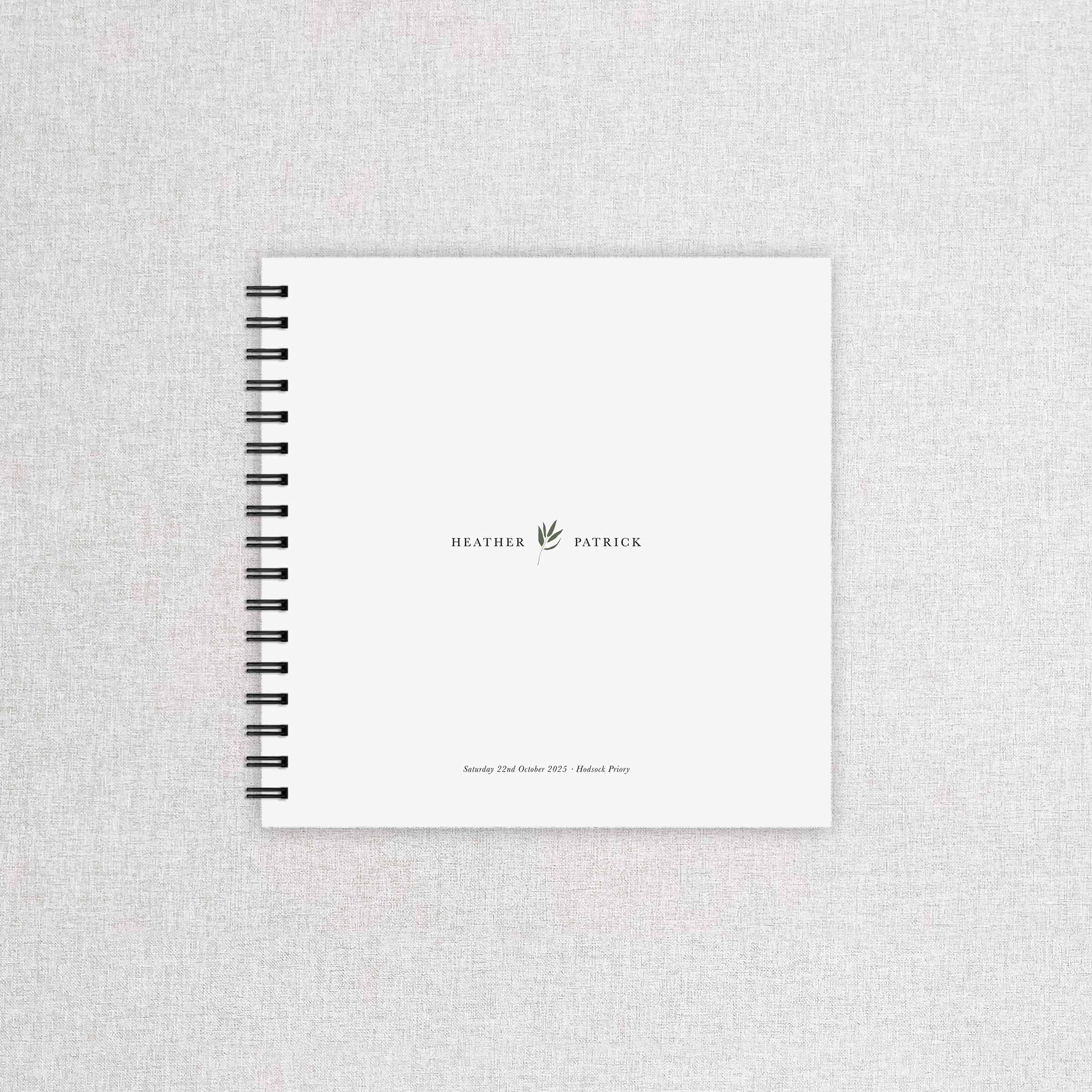 Botanical Wedding Guest Book - Heather Collection, Elle Bee Design