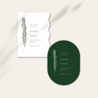 Arched and Shaped Botanical Save the Date Card for Wedding - Heather Collection, Elle Bee Design