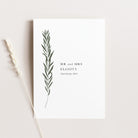 Elegant Botanical Wedding Thank You Card - Heather Collection, Elle Bee Design
