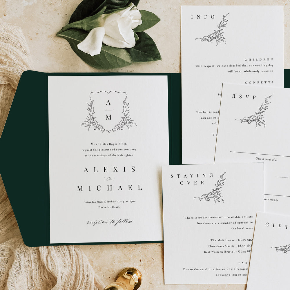 Henley - Pocketfold Wedding Invitation