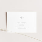 Simple Monogram Save the Date Card - Holland Park Collection, Elle Bee Design