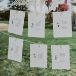 Holland Park - Seating Plan Cards