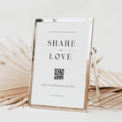 Share the Love Sign with QR Code Wedding Sign