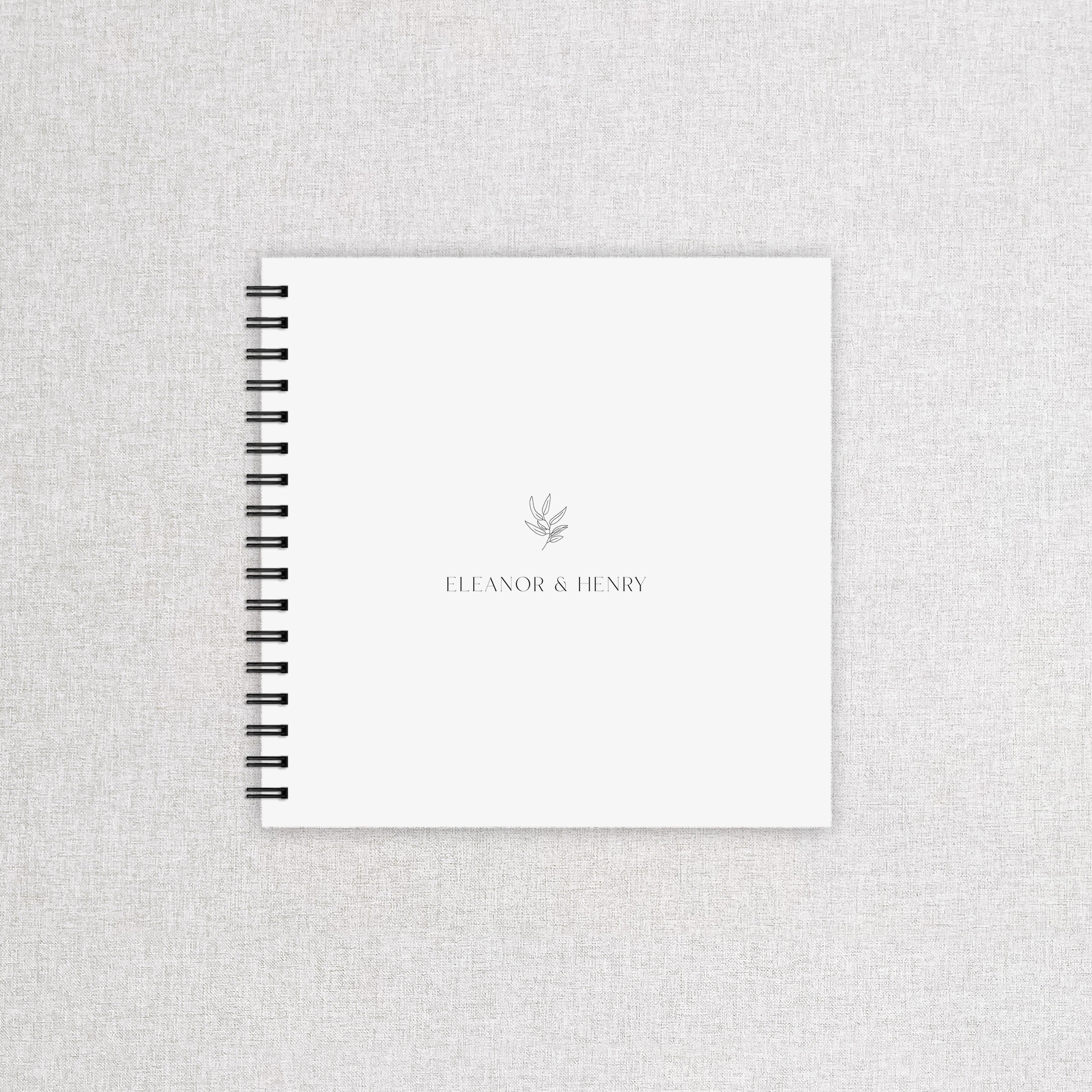 Simple Elegant Wedding Guest Book - Hyde Park Collection, Elle Bee Design