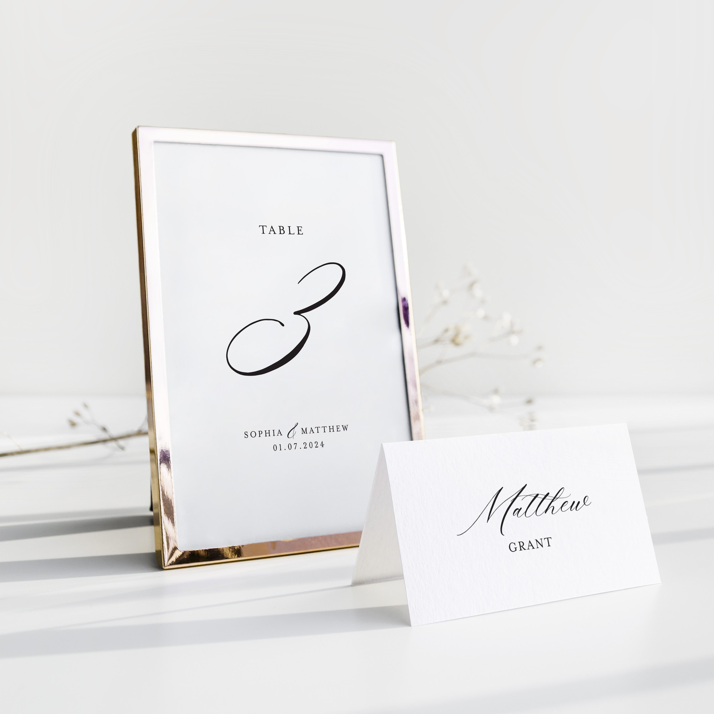 Classical Wedding Table Number - Kensington Collection, Elle Bee Design