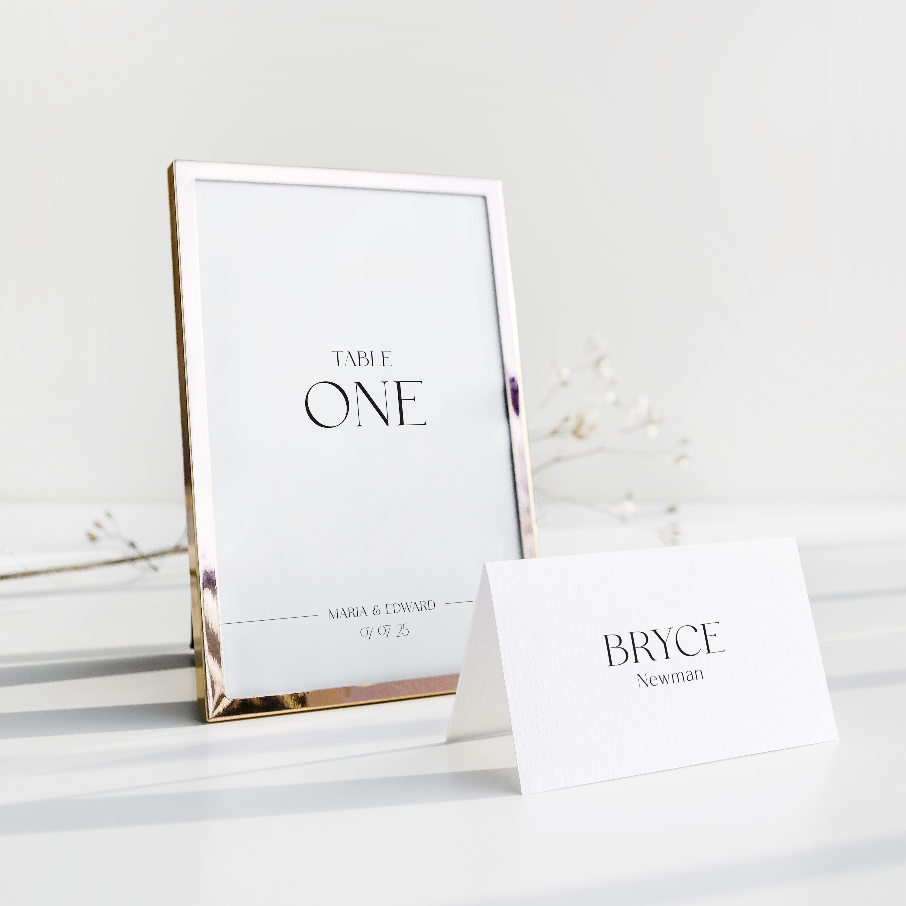 Simple Modern Wedding Table Numbers - Knightsbridge Collection, Elle Bee Design