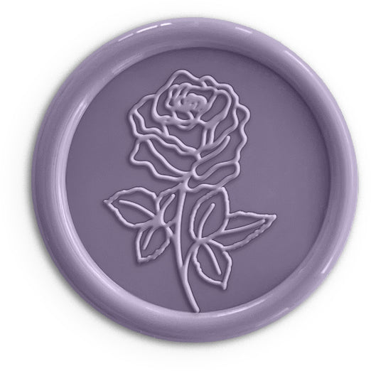 lavender purple wedding wax seals for spring or summer wedding