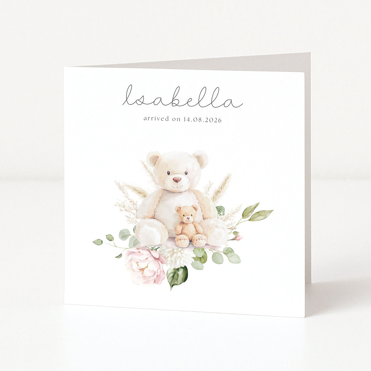 New Baby Card - Personalised Name | Elle Bee Design – Elle Bee Design ...