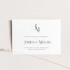 Monogram Save the Date Card - Newbury Collection, Elle Bee Design