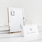 Modern Monogram Wedding Table Numbers - Newbury Collection, Elle Bee Design