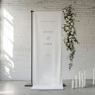 Simple and elegant fabric wedding welcome sign - Oxford collection, Elle Bee Design