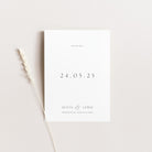 Modern Simple Wedding Save the Date Card - Oxford Collection, Elle Bee Design