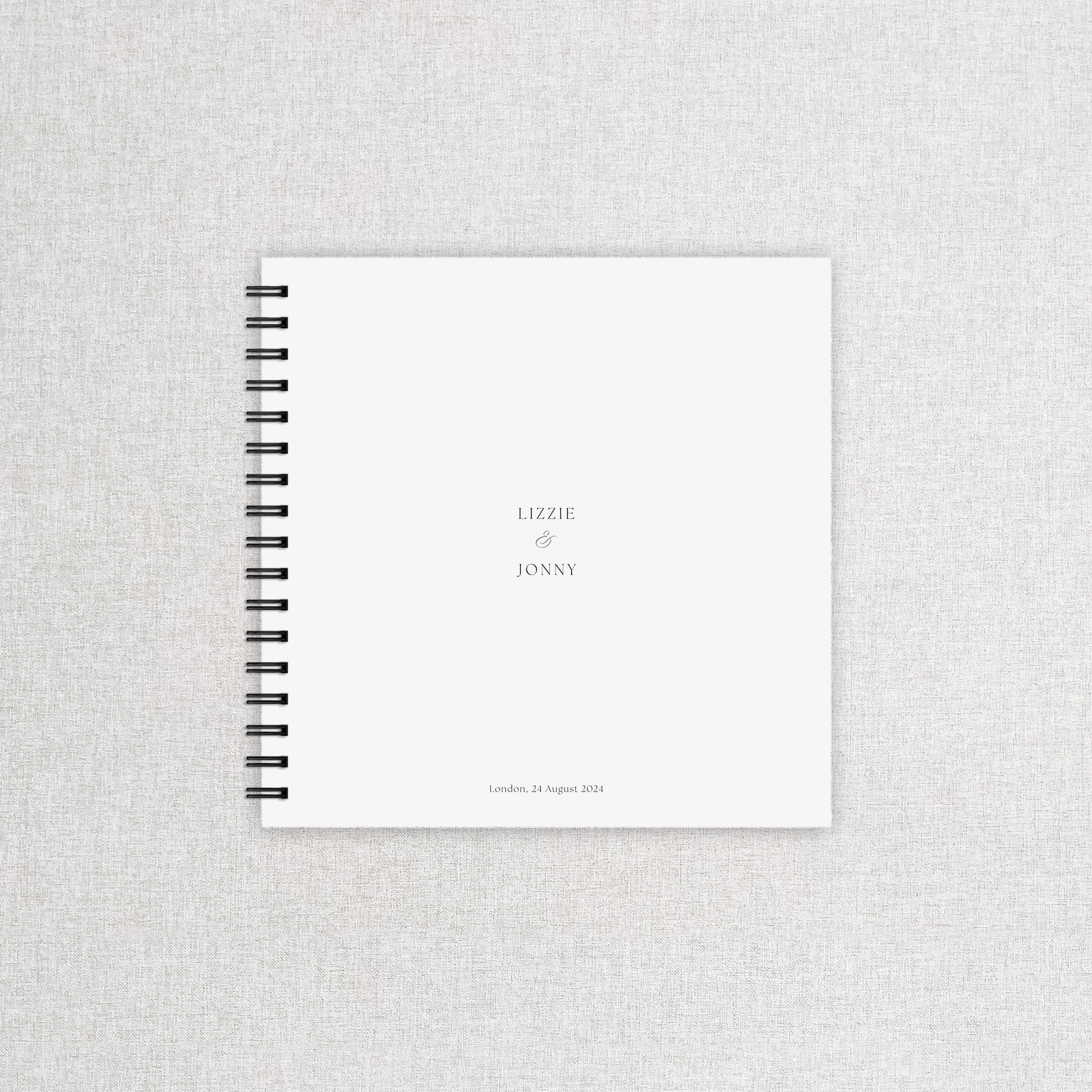 Modern Simple Wedding Guest Book - Oxford Collection, Elle Bee Design