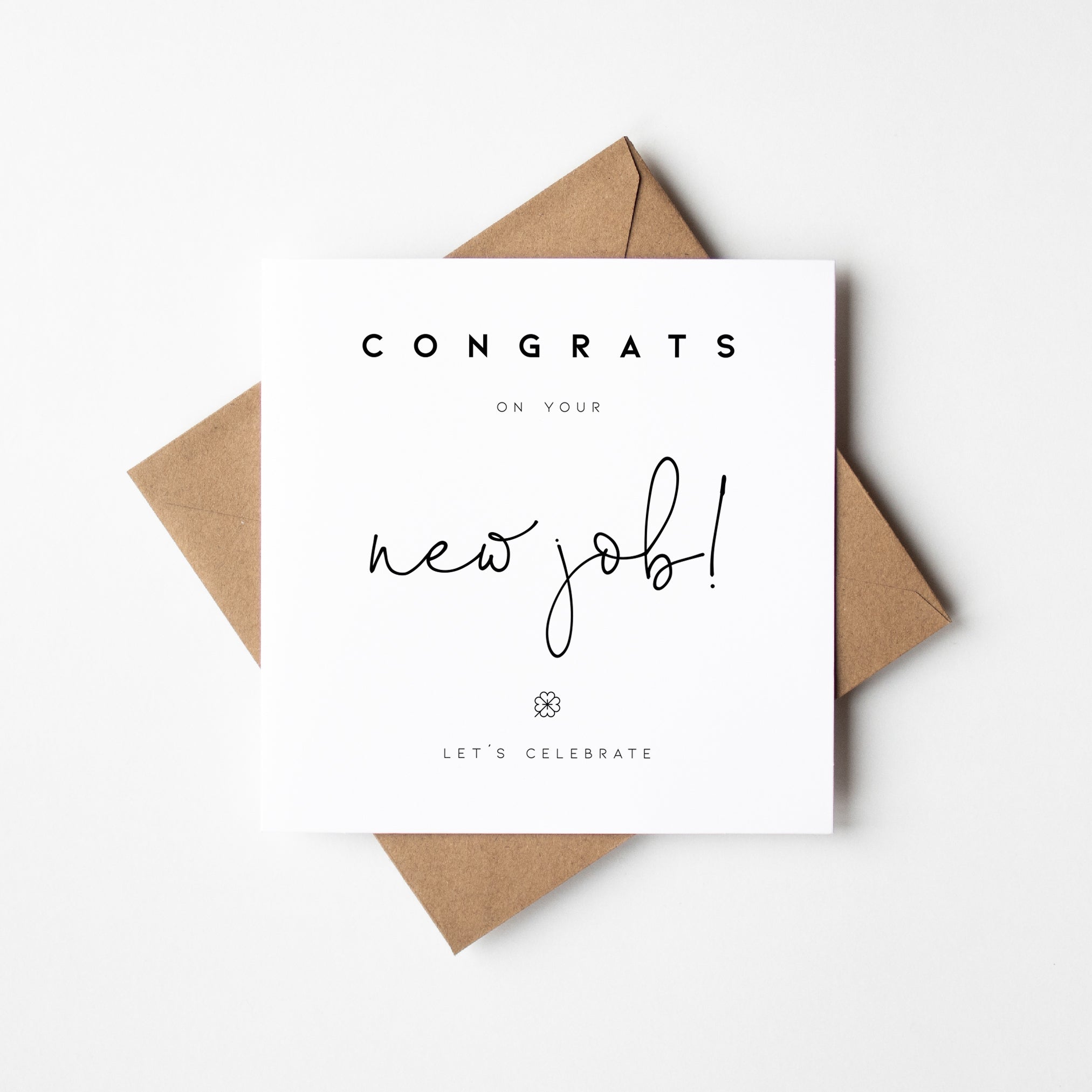 Congrats on your new job card