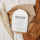 Arched Modern Retro Evening Wedding Invitation - Soho Collection, Elle Bee Design