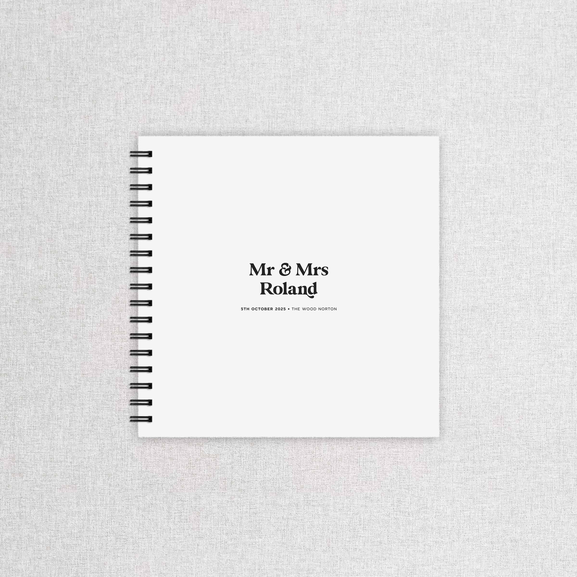 Modern Retro Wedding Guest Book - Soho Collection, Elle Bee Design