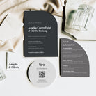 Modern Retro Arched and Shaped Wedding Invite Suite - Soho Collection, Elle Bee Design