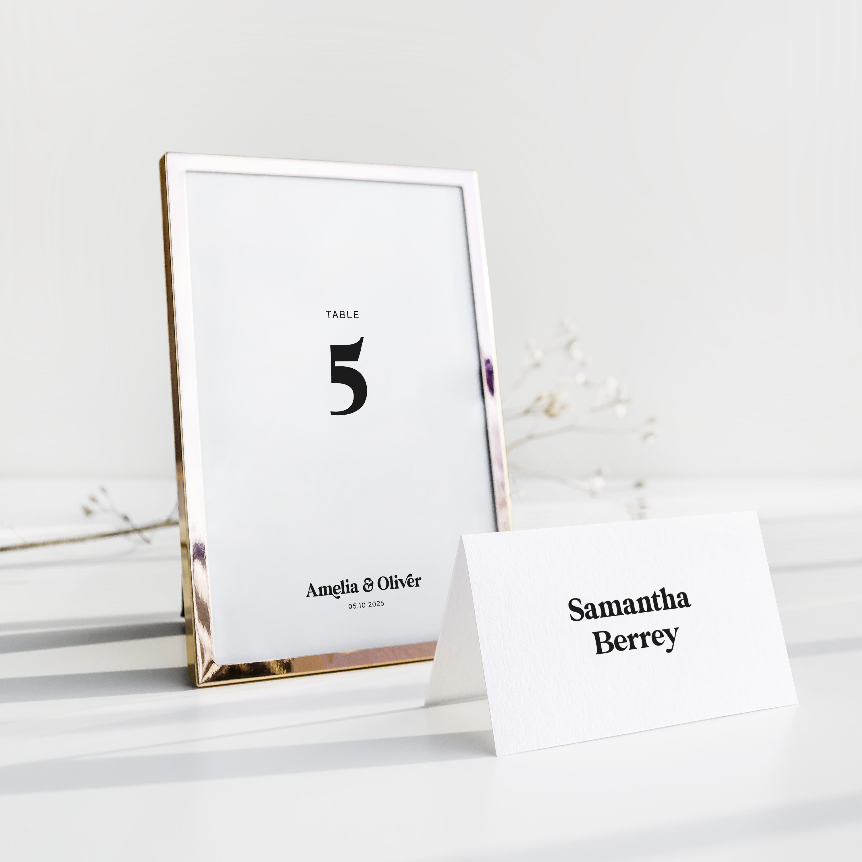 Modern Retro Wedding Table Number and Place Cards - Soho Collection, Elle Bee Design