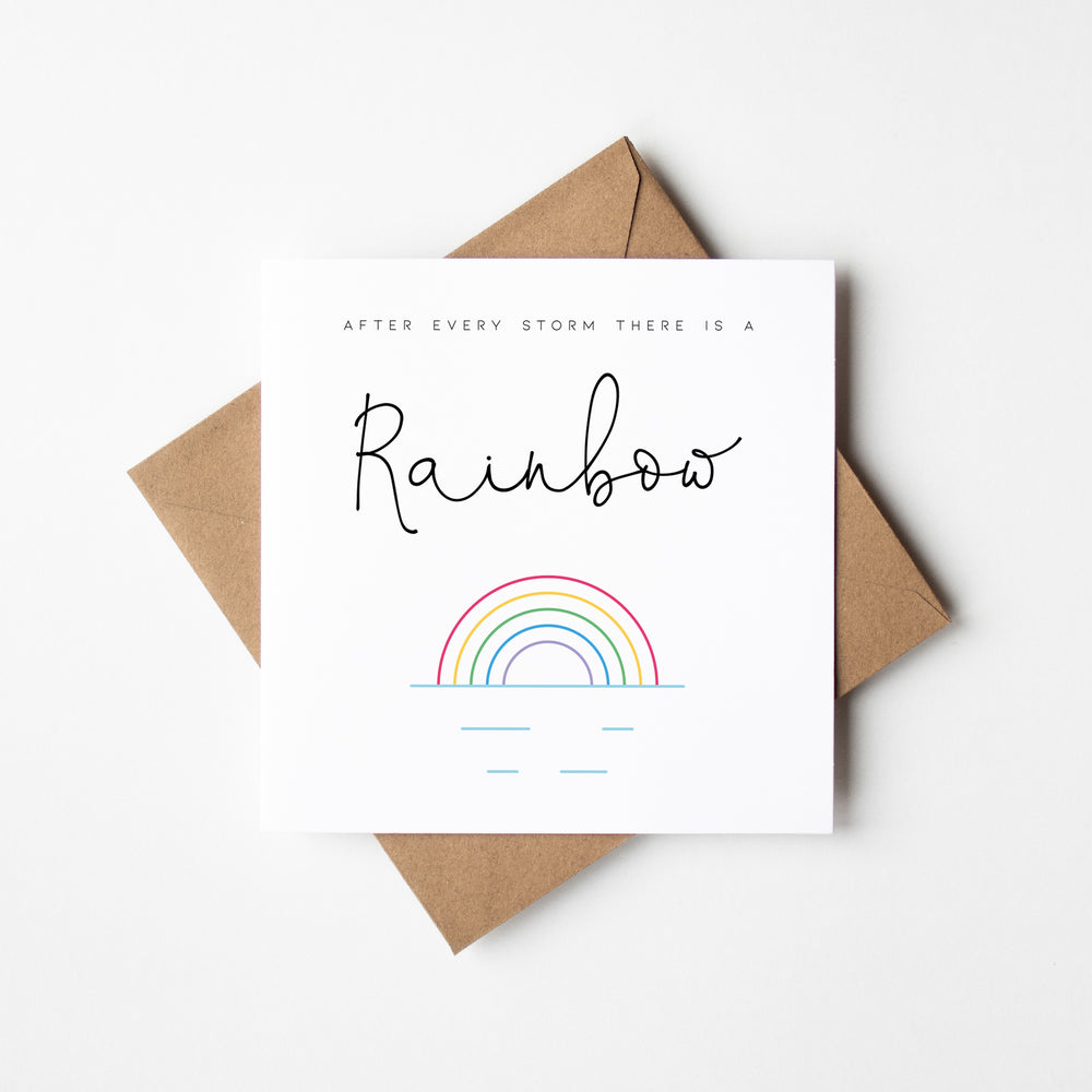 Rainbow Thinking of you Card (TOY005)