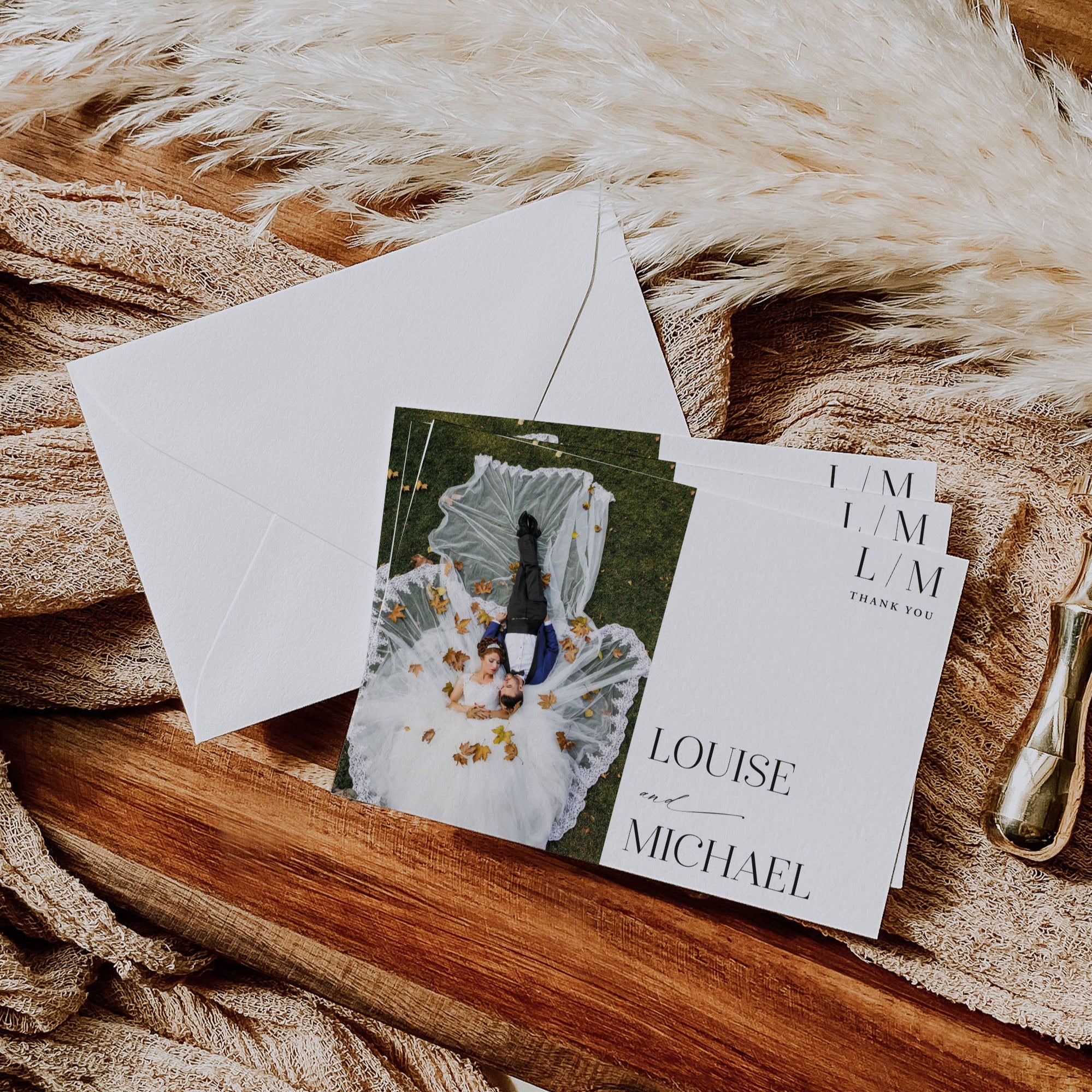 Wedding thank you card | Photo thank you card | Worcester Wedding Supplier