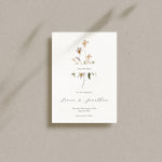 Wildflower Wedding Save the Date Card - Charlbury Collection, Elle Bee Design