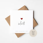 Soul Mate Foil Heart Valentine's Day Card (VAL019)