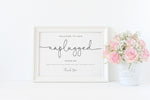 Unplugged Ceremony Wedding sign, Wedding Sign, Custom Wedding Signs, Small wedding signs, Small signs for wedding guests