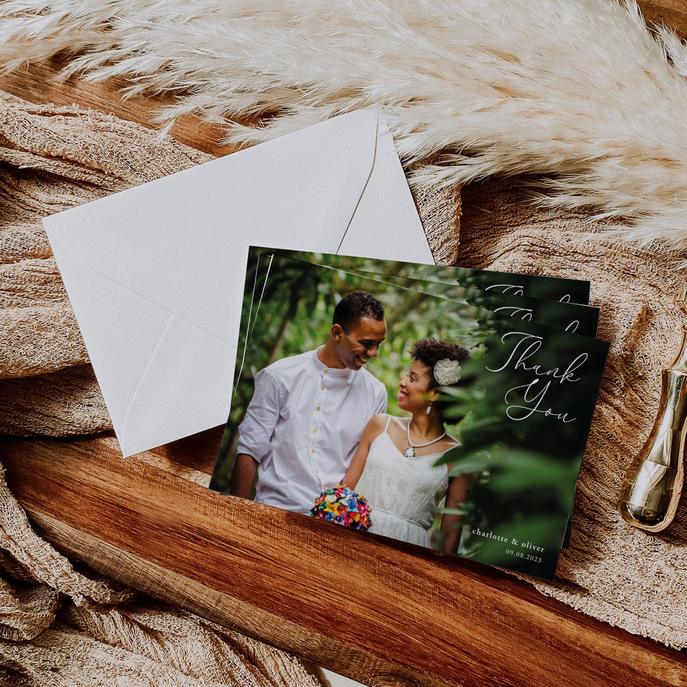 Wedding Thank You Card with photo | Photo thank you card | Worcestershire Wedding Suppliers