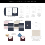 King's Road - Pocketfold Wedding Invitation