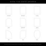 Poplar - Shaped Save the Date Card