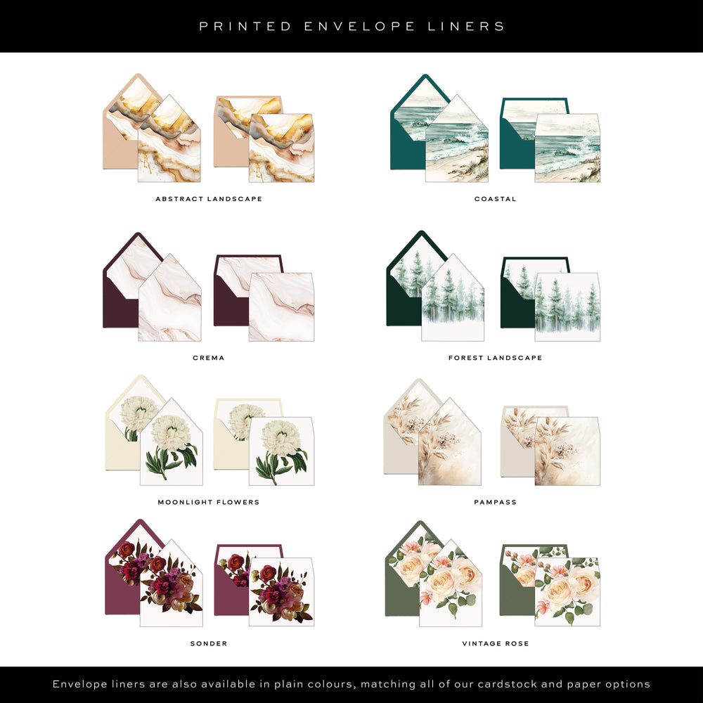 Chiswick - Shaped Invitation Suite