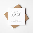 Modern Gold 50th Wedding Anniversary Card