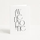 Abstract 21st birthday card on a white background